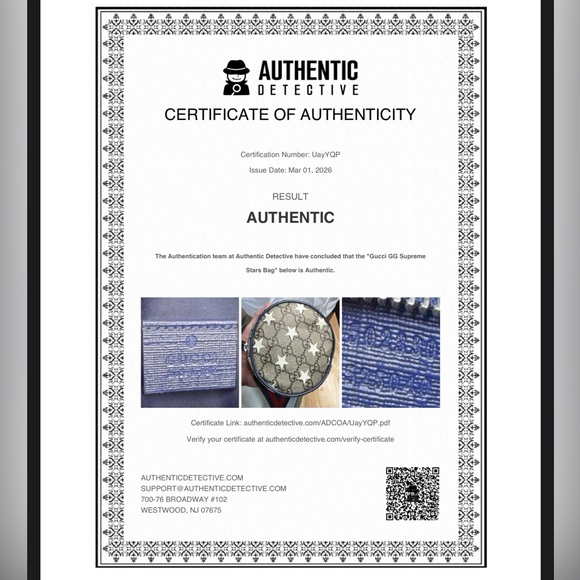 Gucci Supreme GG Beige and White Star Pattern Belt Bag Red Blue Beige - Picture 7 of 7